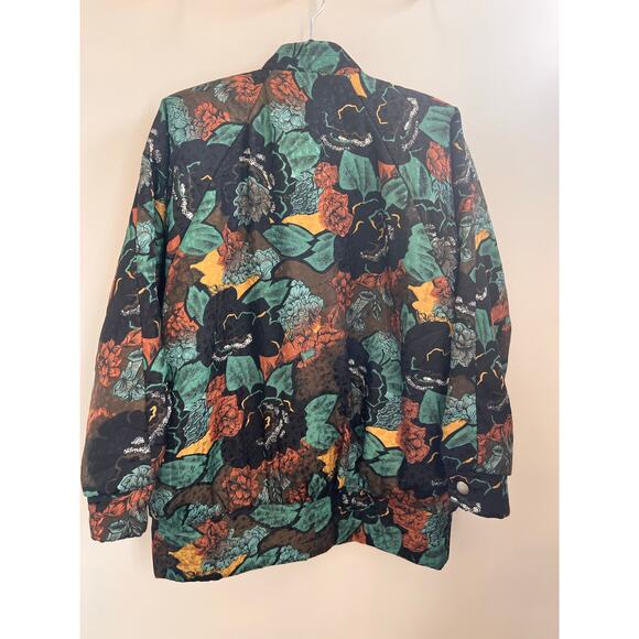 Vintage floral jacket size large cottage boho - Picture 1 of 6